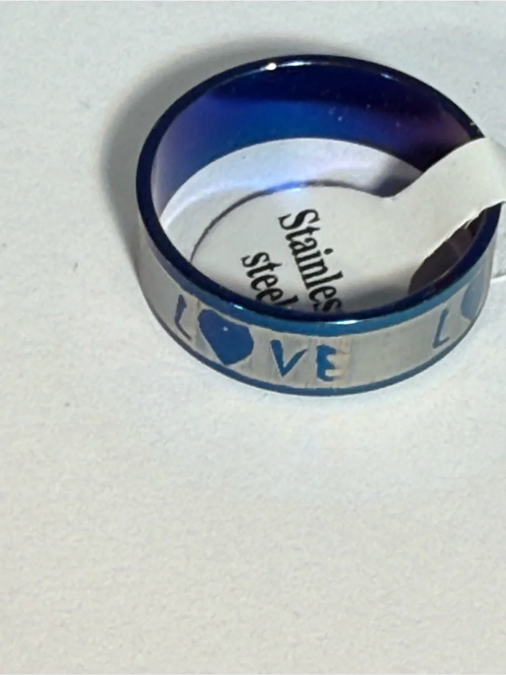 NWT bundle of 11 Men's Stainless Steel Rings in Blue, Multi-Color Set